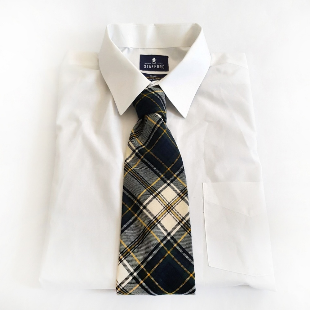 Robert Stewart Vintage Mens Cotton Blend Plaid Tie - Picture 2 of 7